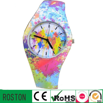 2014 Die neueste wasserdichte Plastik Promotion Uhren für Mädchen